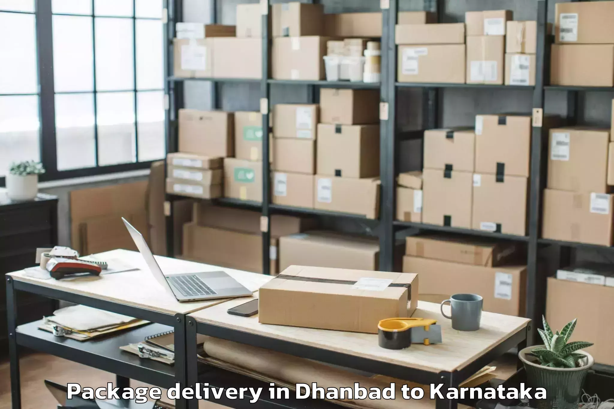 Affordable Dhanbad to Shiggaon Package Delivery